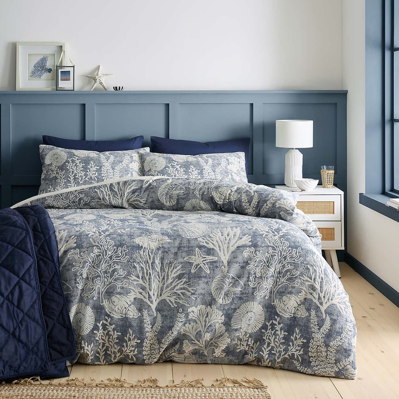 Coral Coast 100% Cotton Duvet Cover and Pillowcase Set