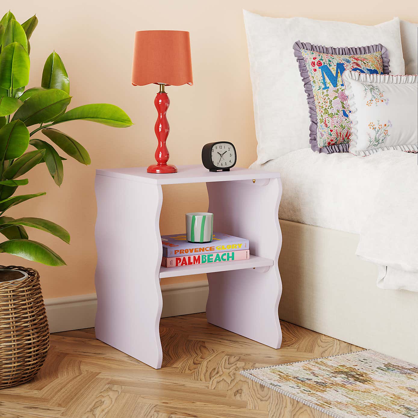 Posie Wavy Bedside Table