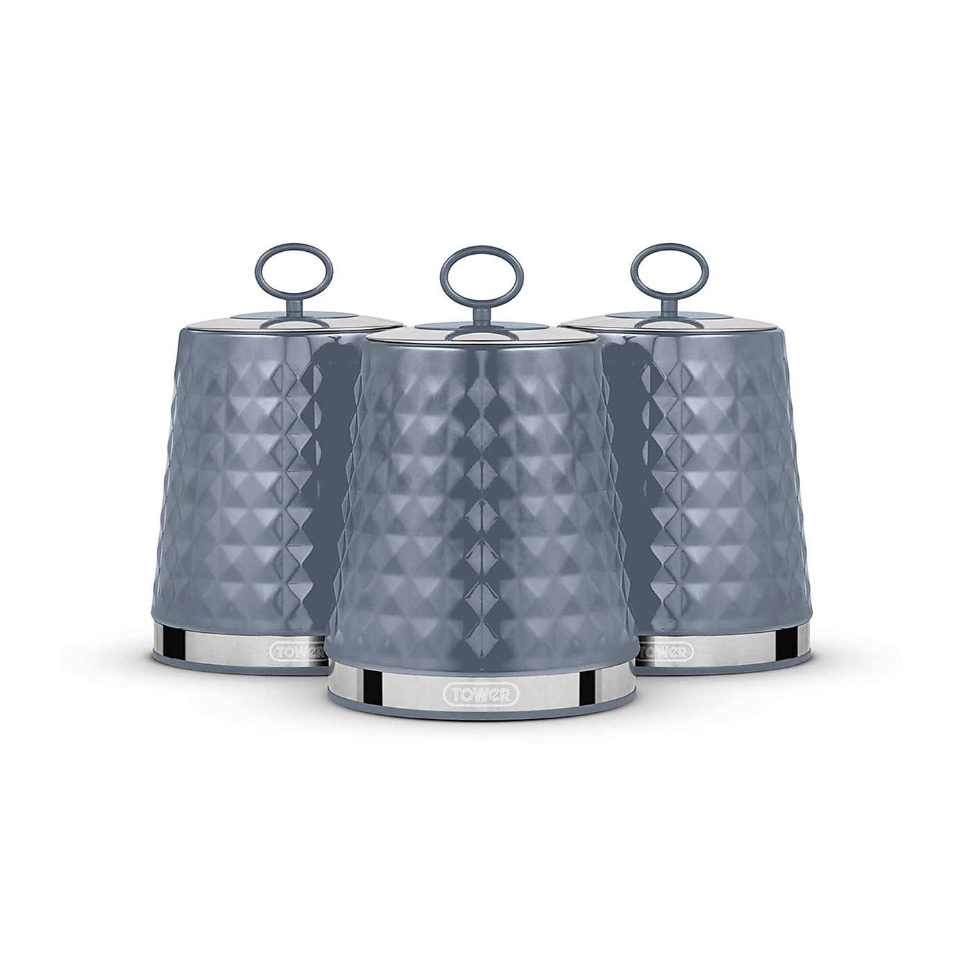 TOWER Solitaire Set of 3 Canisters