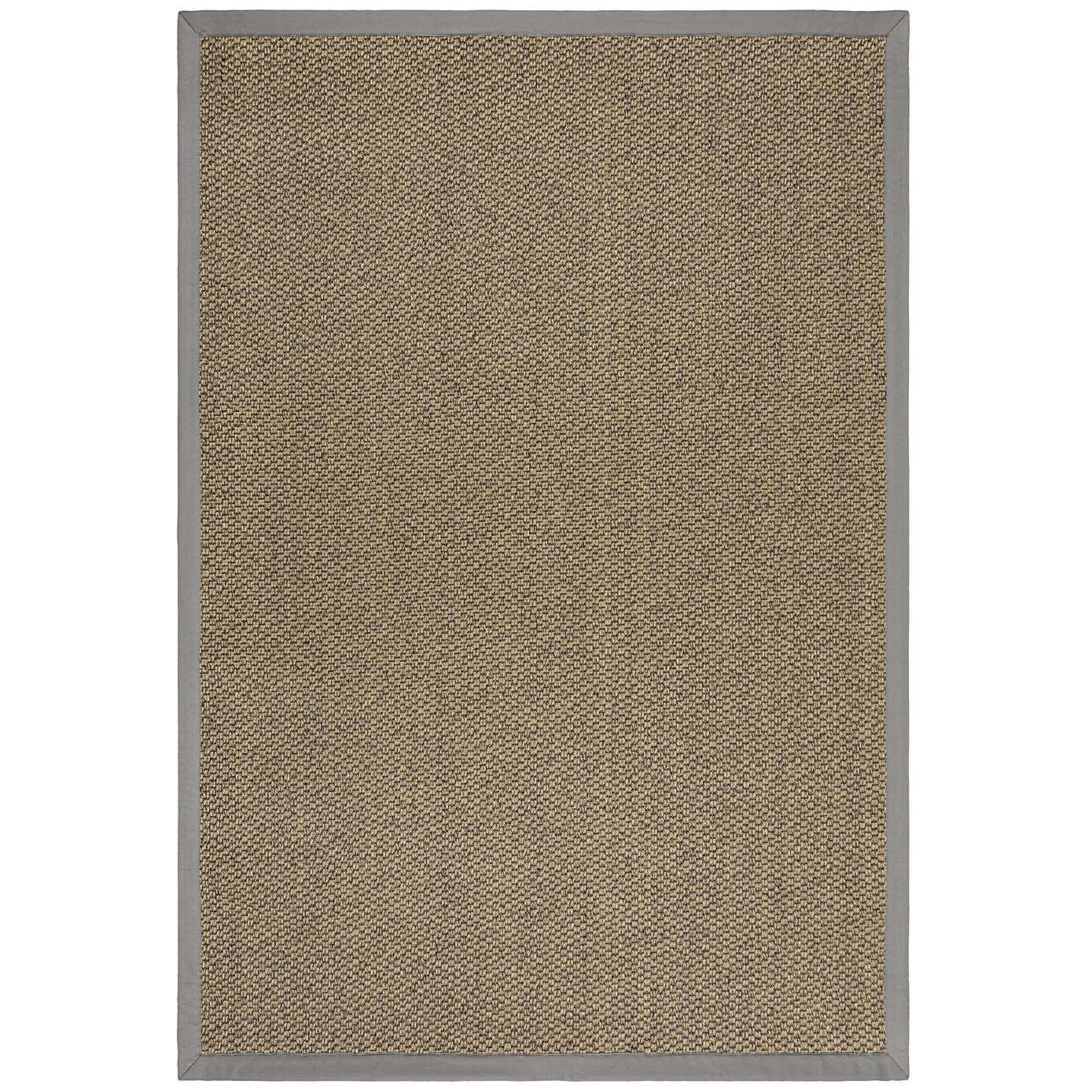 Sisal Look Washable Border Rug