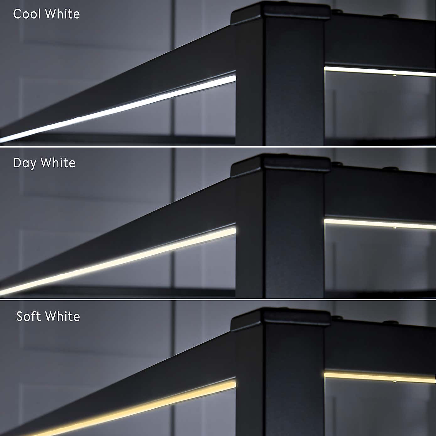 X Rocker Fern 4 Poster Bed with LED Lights