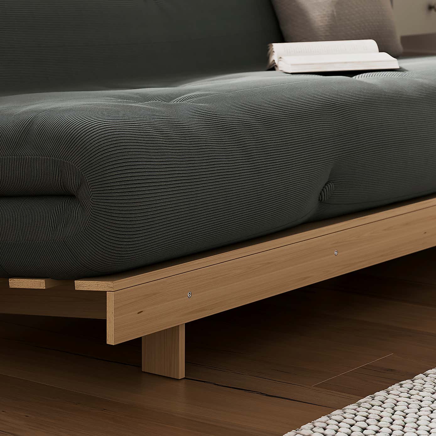 Mito Ribbed Double Futon