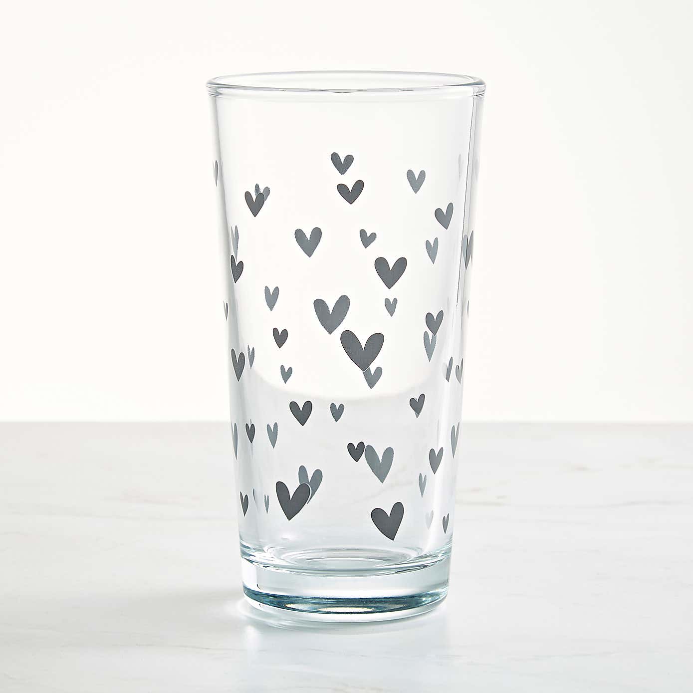 Hearts Highball Glass