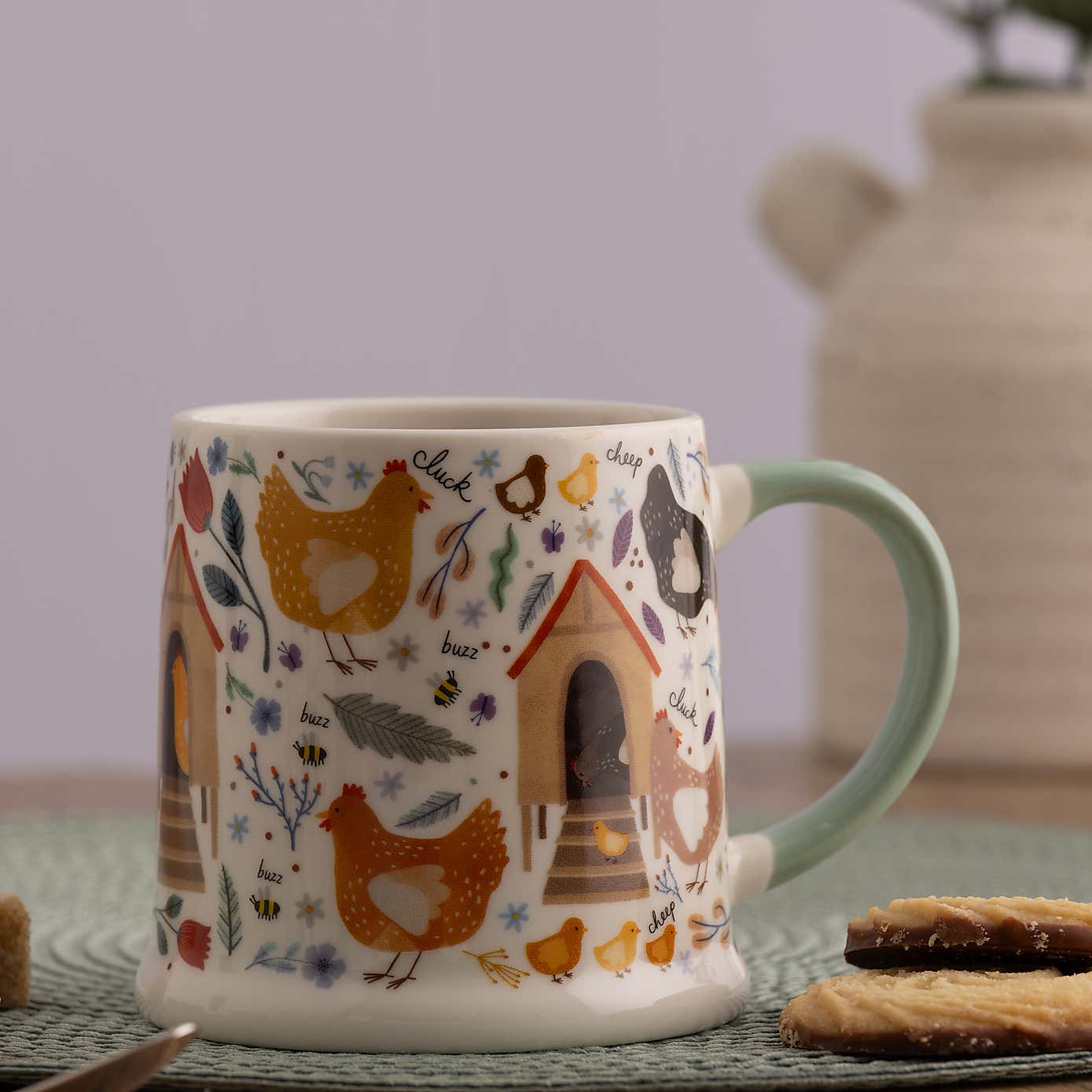 Price & Kensington Set of 2 Chicken Coop Mugs