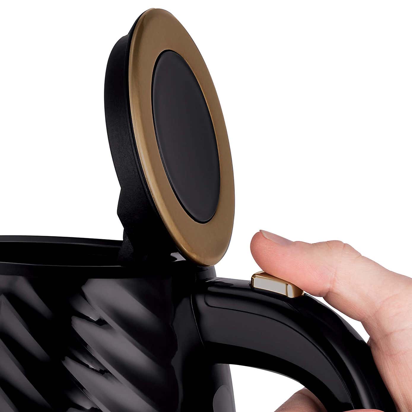 Russell Hobbs Groove Black Kettle