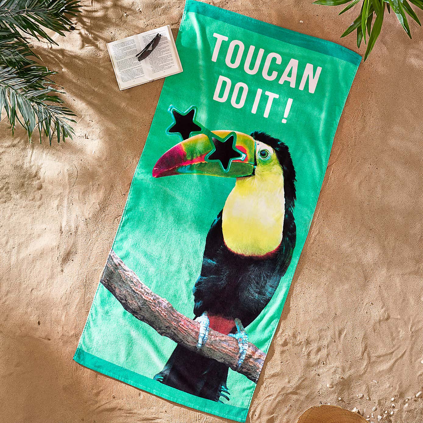 Catherine Lansfield Toucan Do It Beach Towel