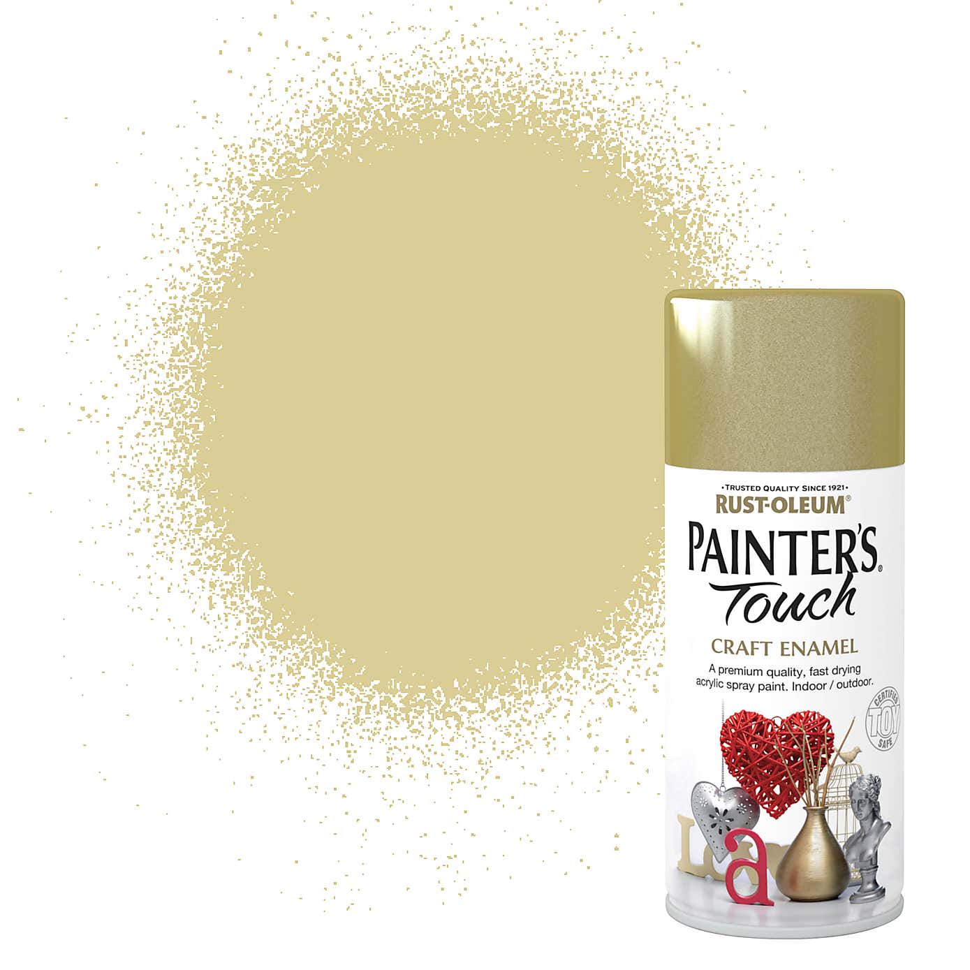 Rust-Oleum Painters Touch Metallic Gold Enamel Spray Paint 150ml