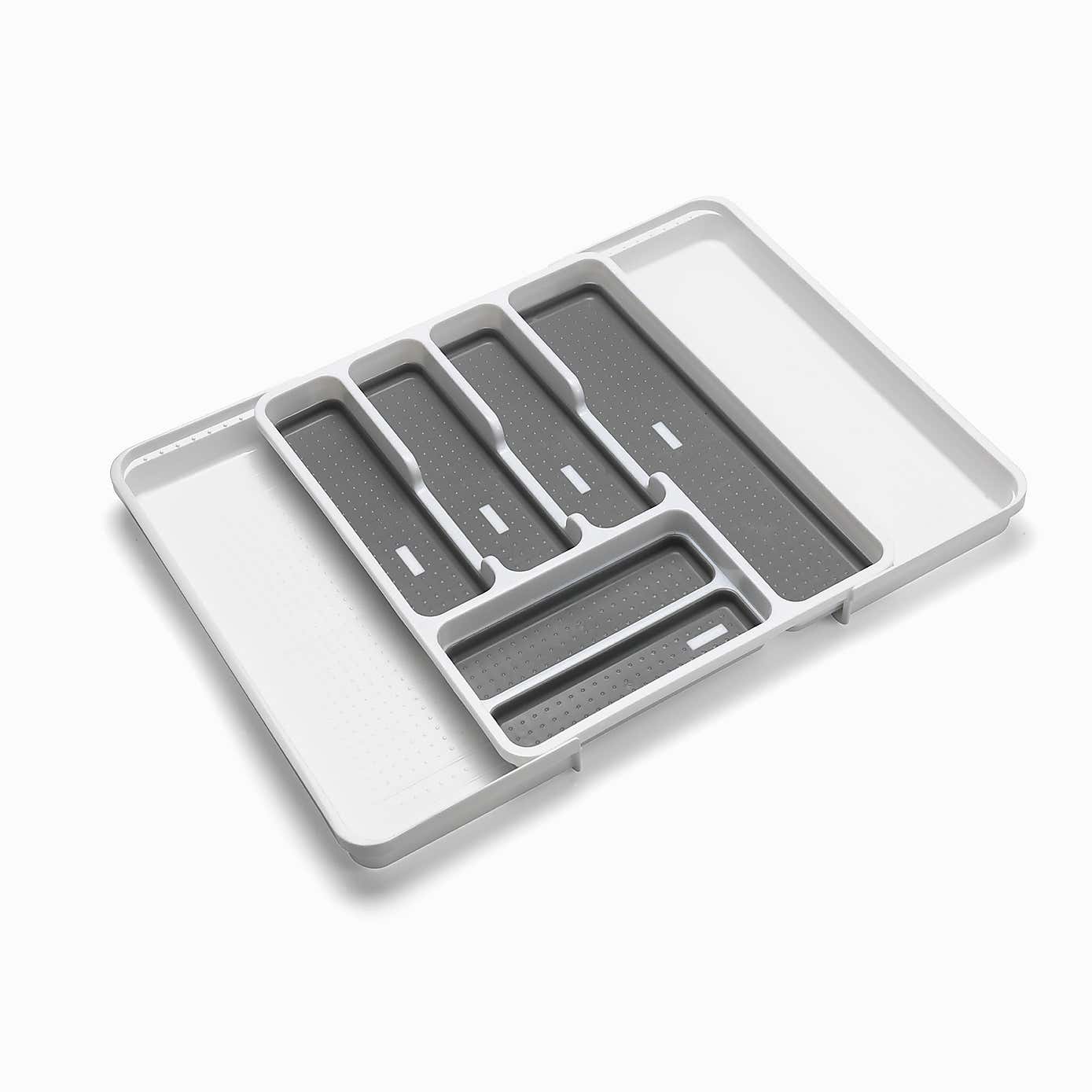 Addis White & Grey Extendable Drawer Organiser