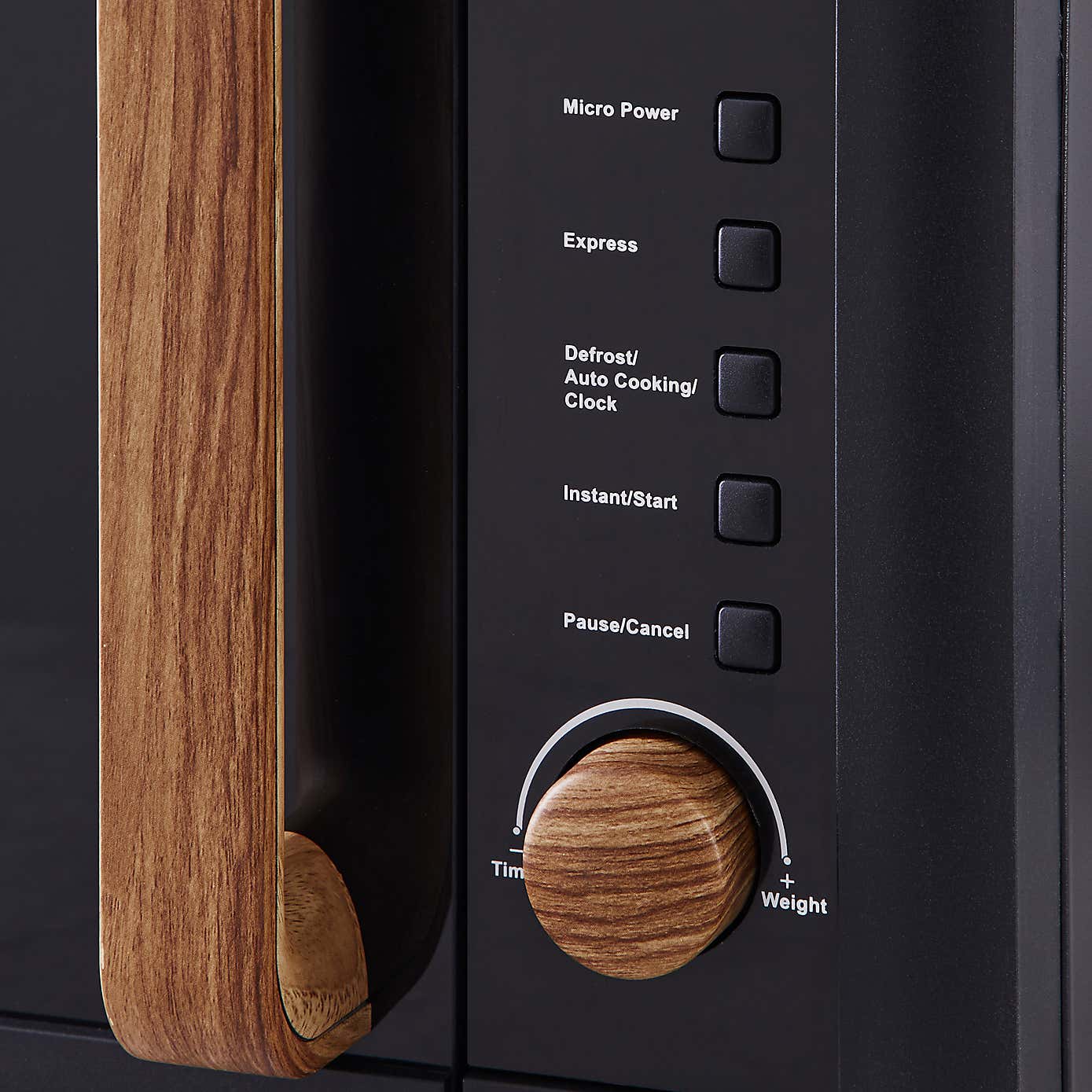 Contemporary 20L 700W Black Microwave