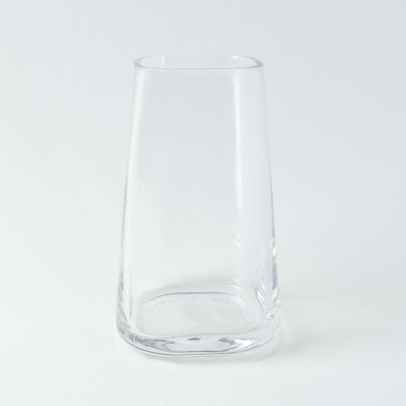 Large Tapered Glass Vase