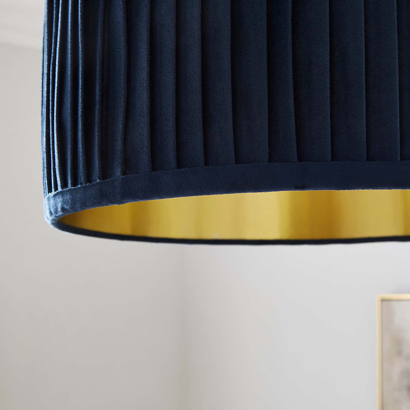 Sawyer Pleated Velvet Drum Lamp Shade