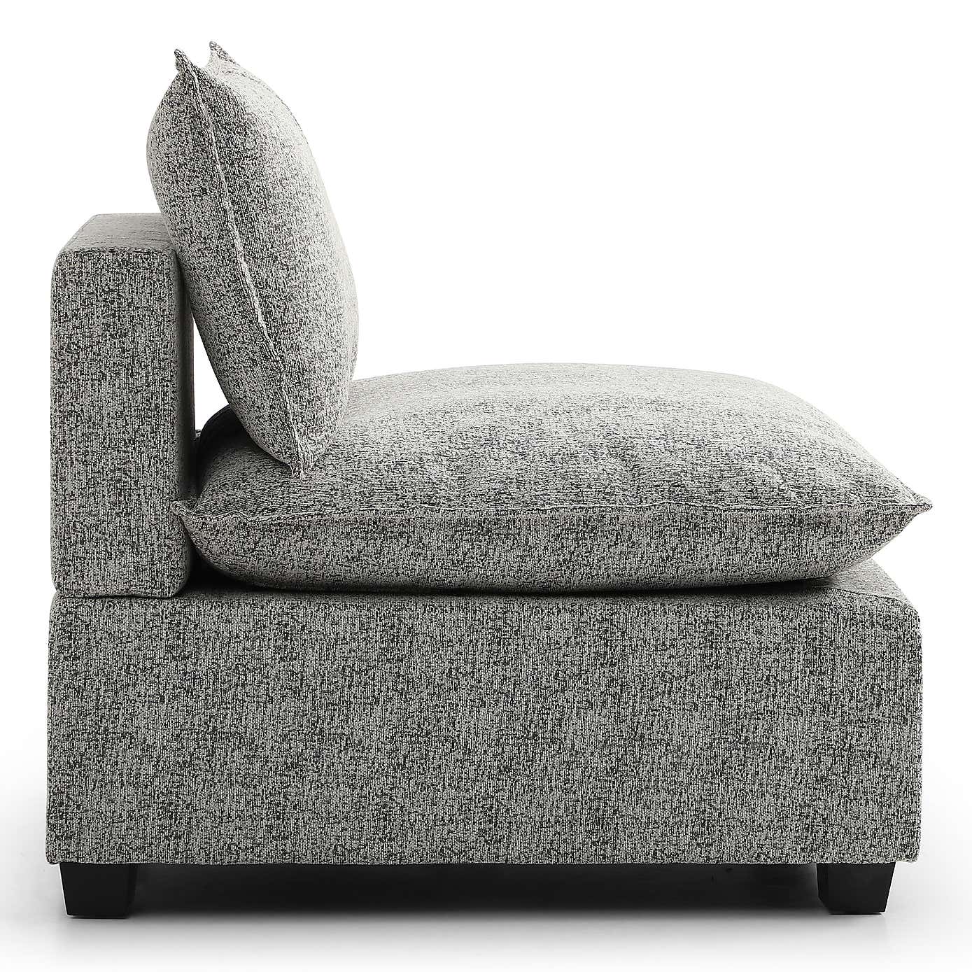 Moda Boucle Modular Armless Chair