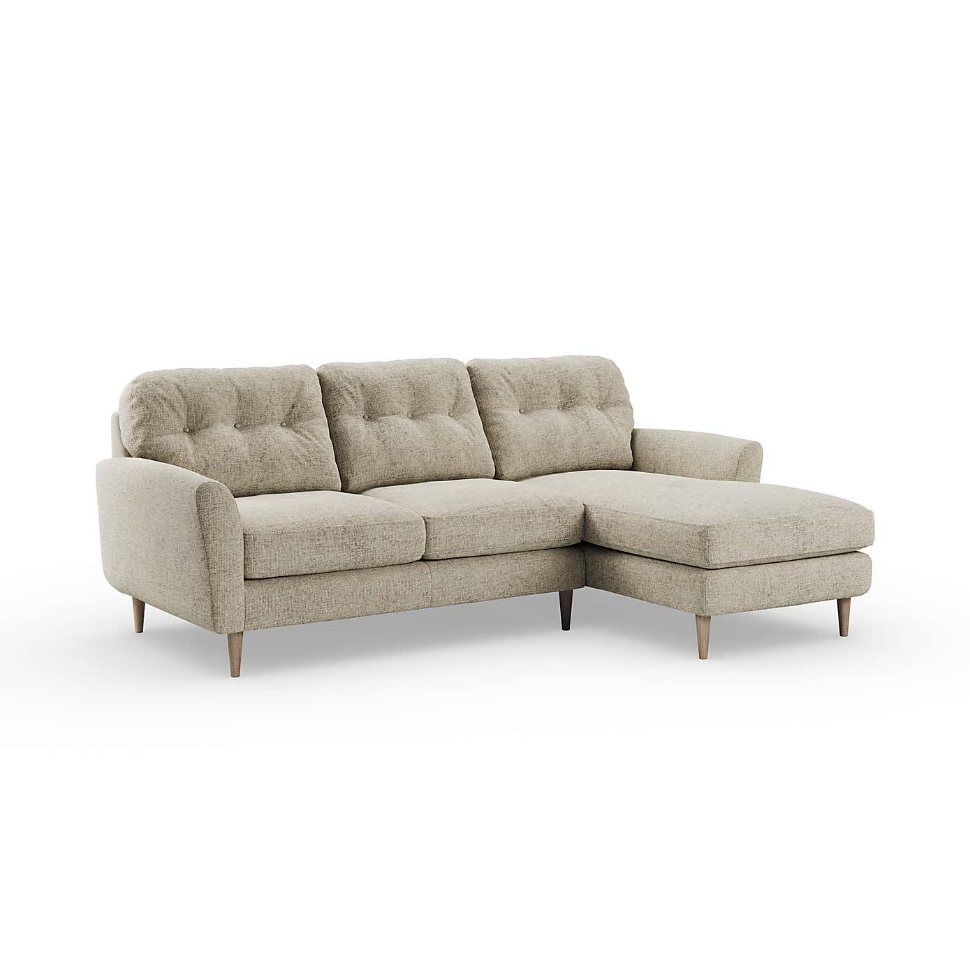 Sven Chunky Chenille Large Corner Chaise Sofa