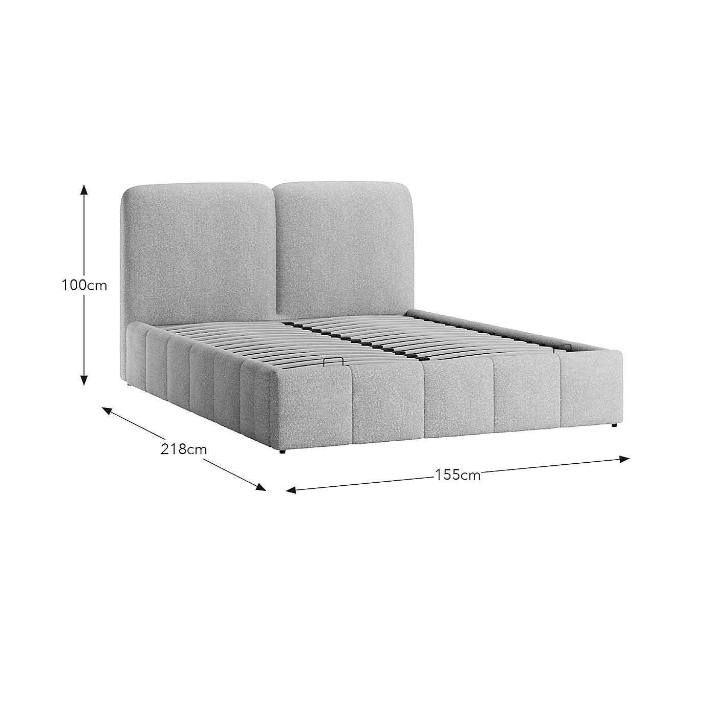 Cloud Boucle Ottoman Bed