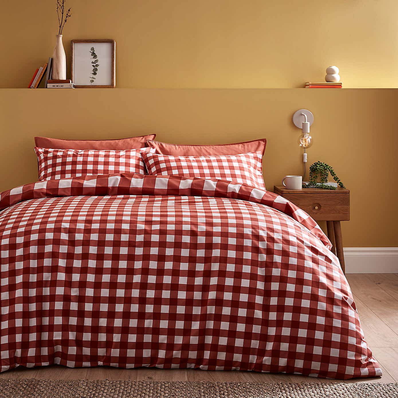 Ansley Gingham Duvet Cover & Pillowcase Set