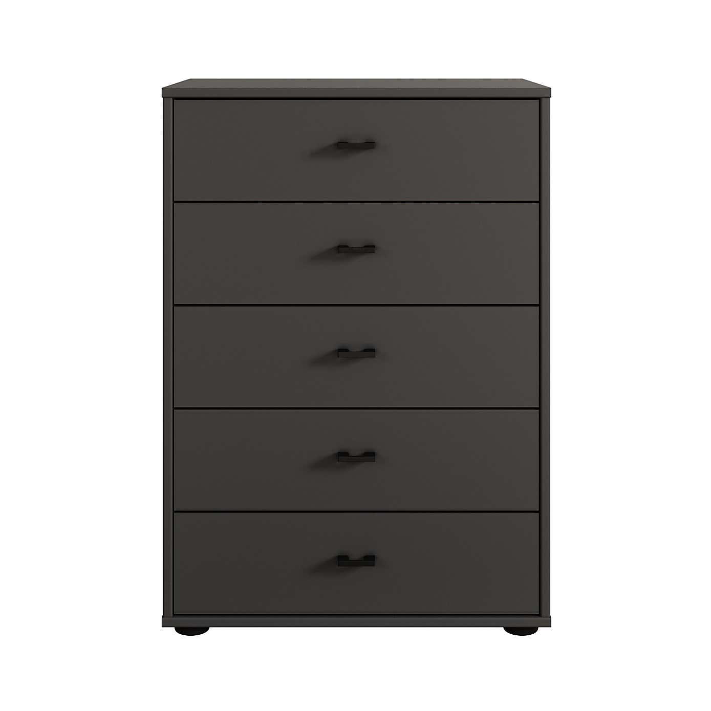 Kahla Matt Small 5 Drawer Chest