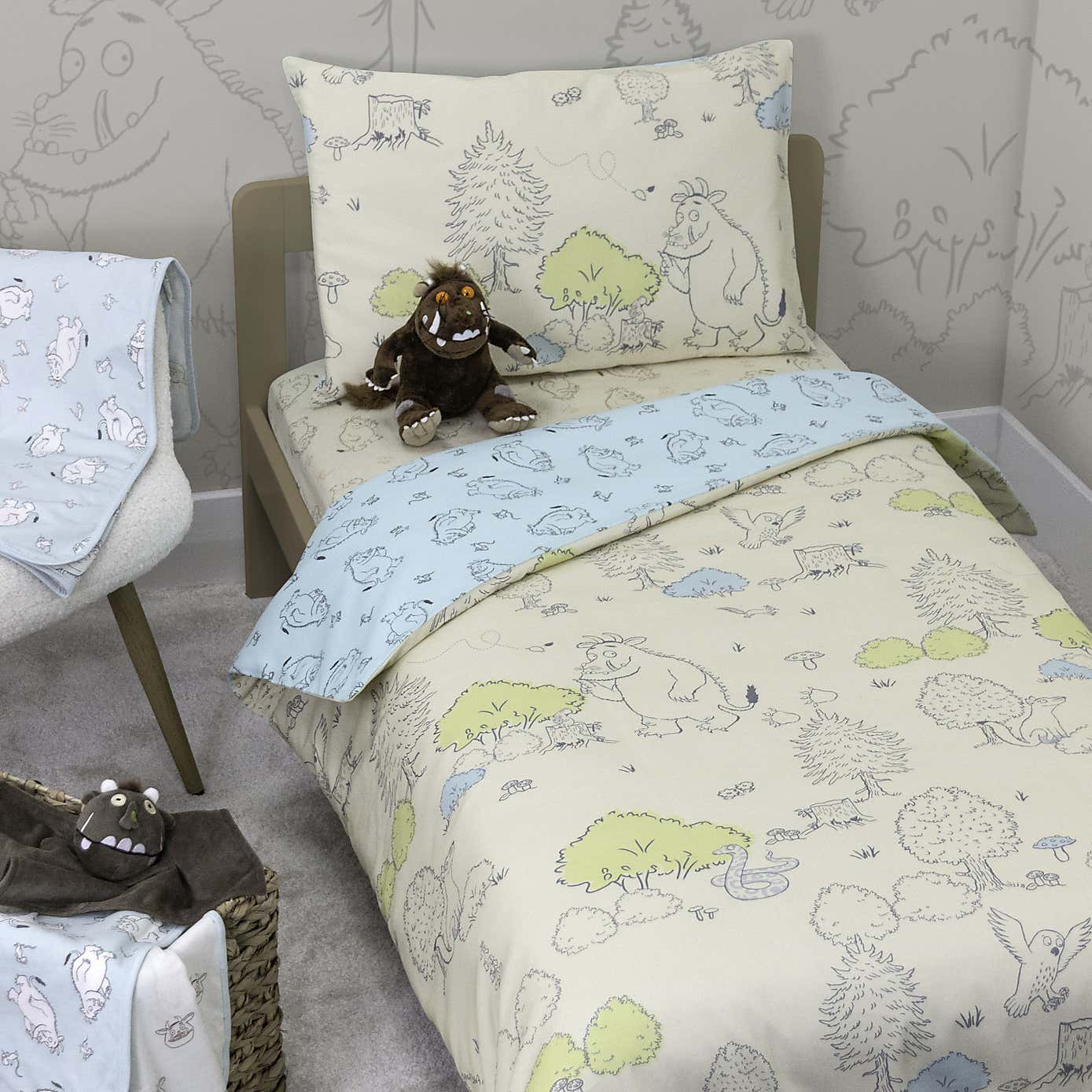 Gruffalo My First 100% Cotton Cotbed Duvet Cover & Pillowcase Set