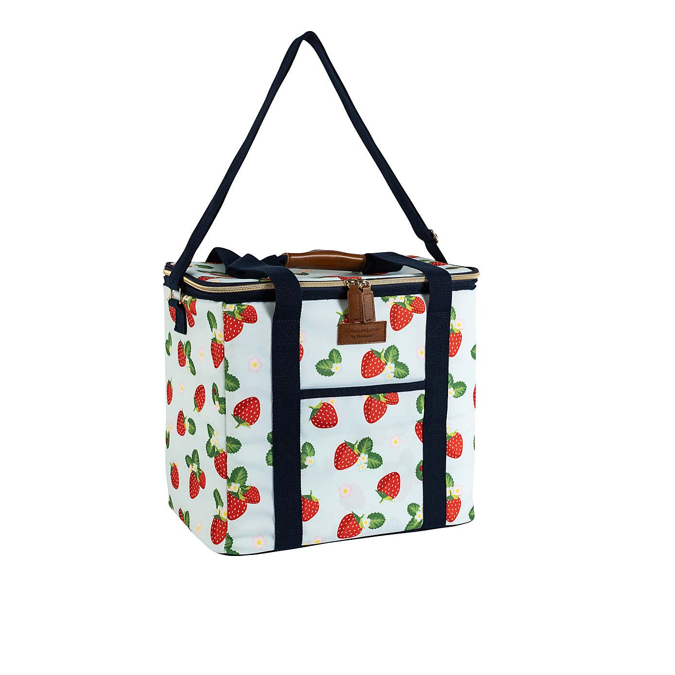 Strawberries & Cream Insulated 20 Litre Family Sized Picnic Cool Bag