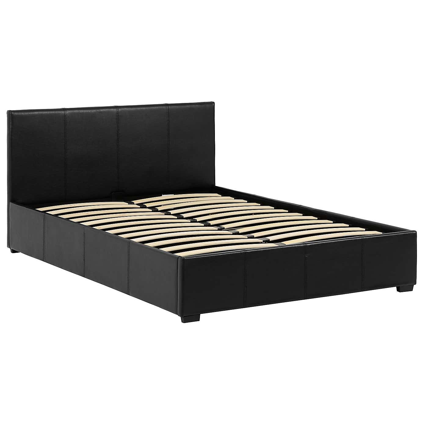 Waverley Faux Leather Ottoman Bedstead - Grey