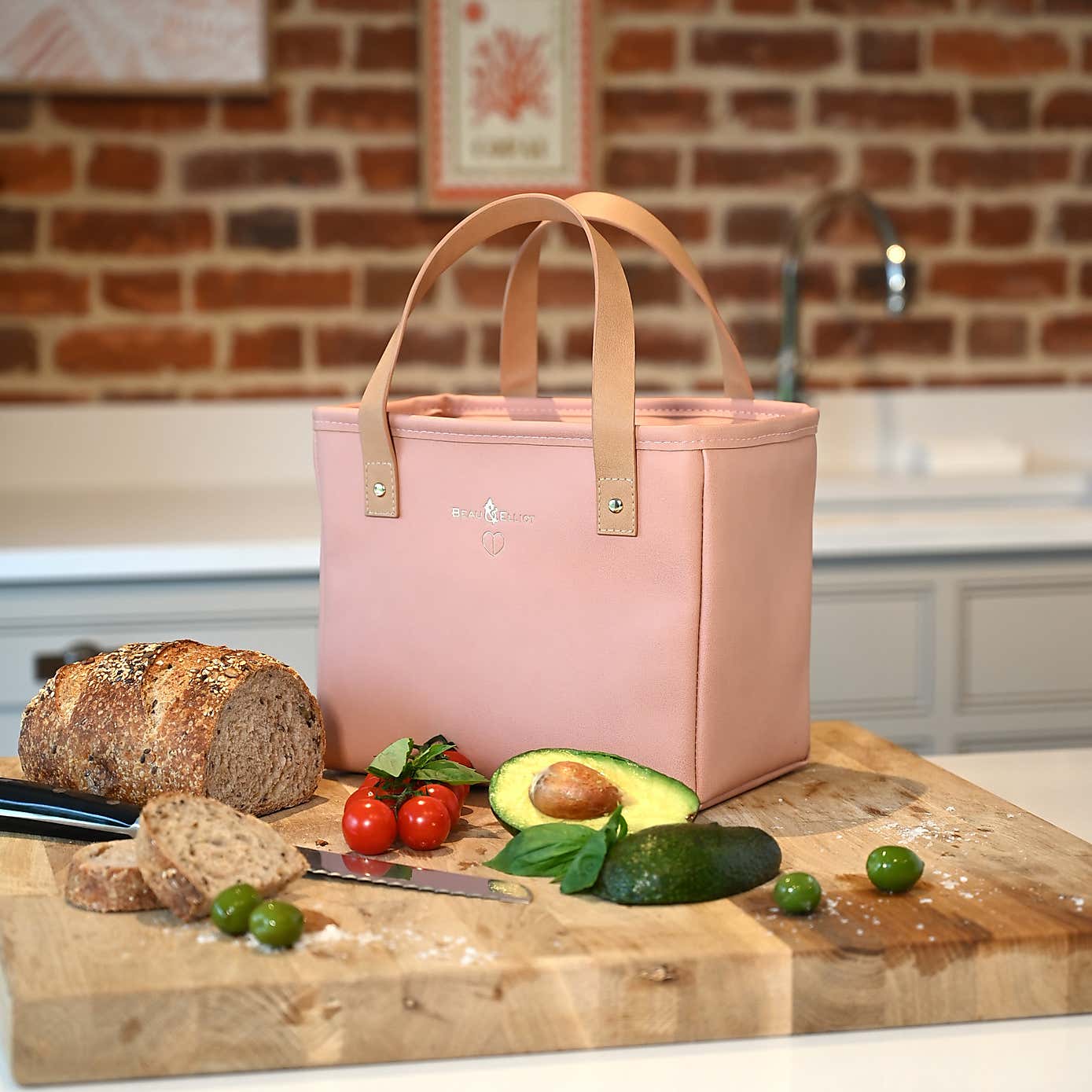 Navigate Lexington Faux Leather Tote Lunch Bag