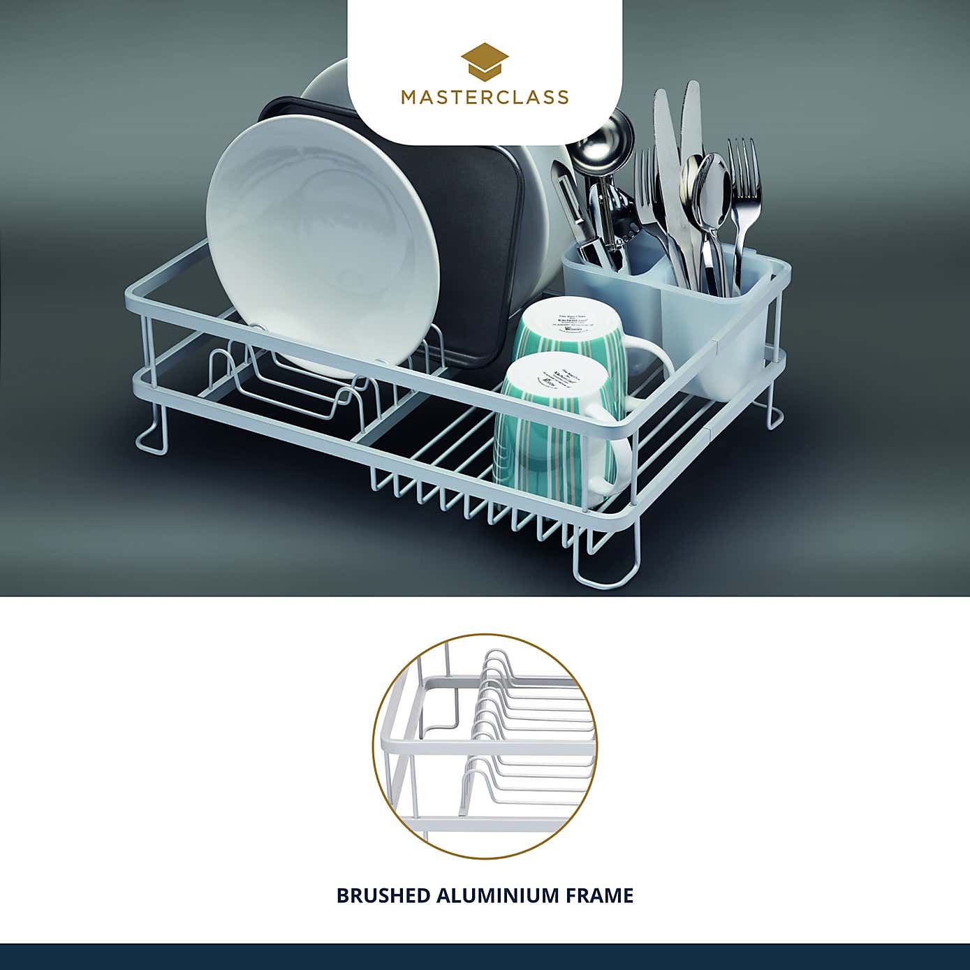 MasterClass Anti-Rust Dish Drainer