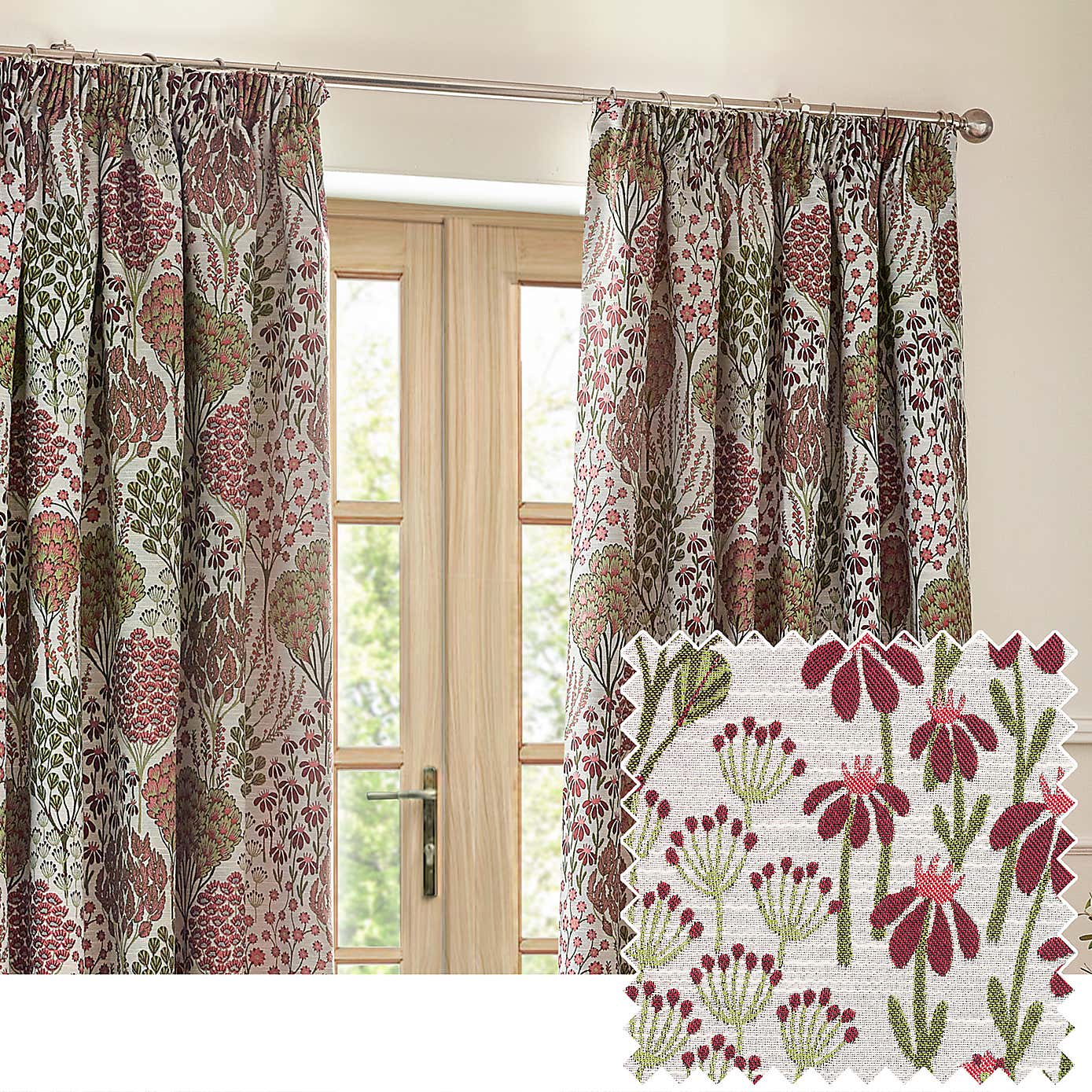 Wylder Ophelia Pencil Pleat Curtains