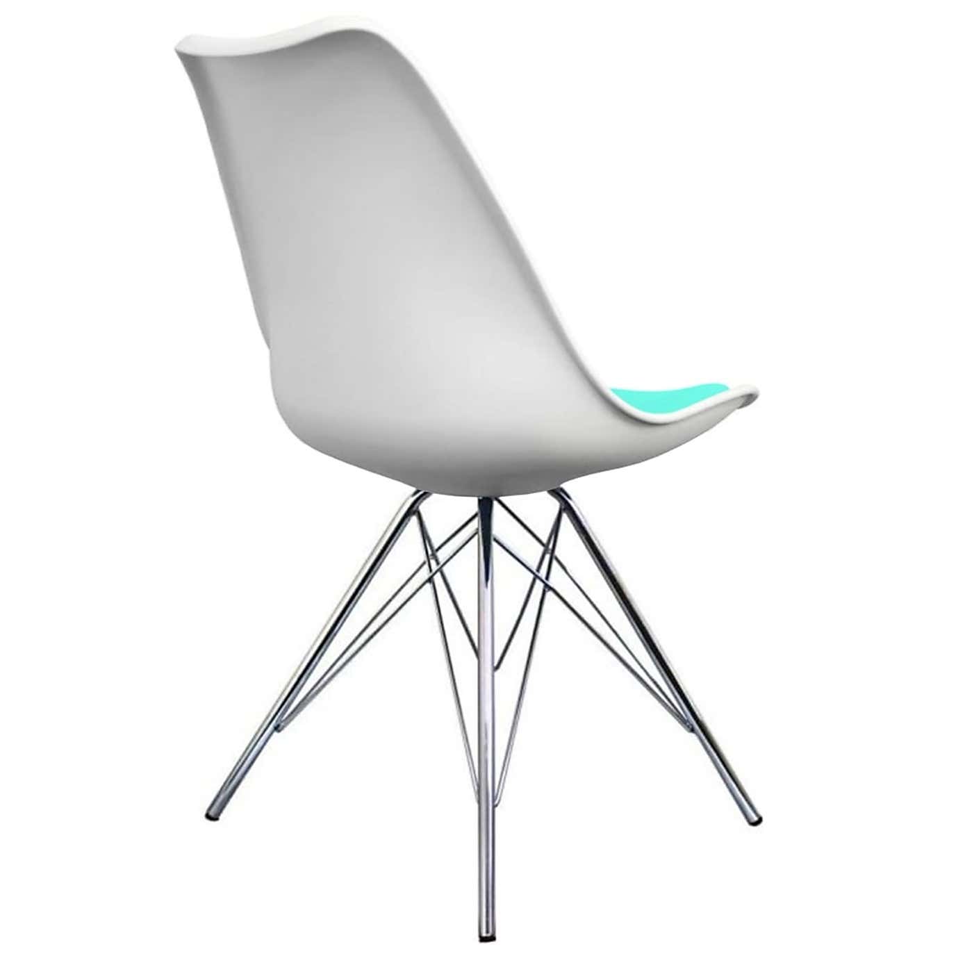 Fusion Living Soho White Plastic Dining Chair