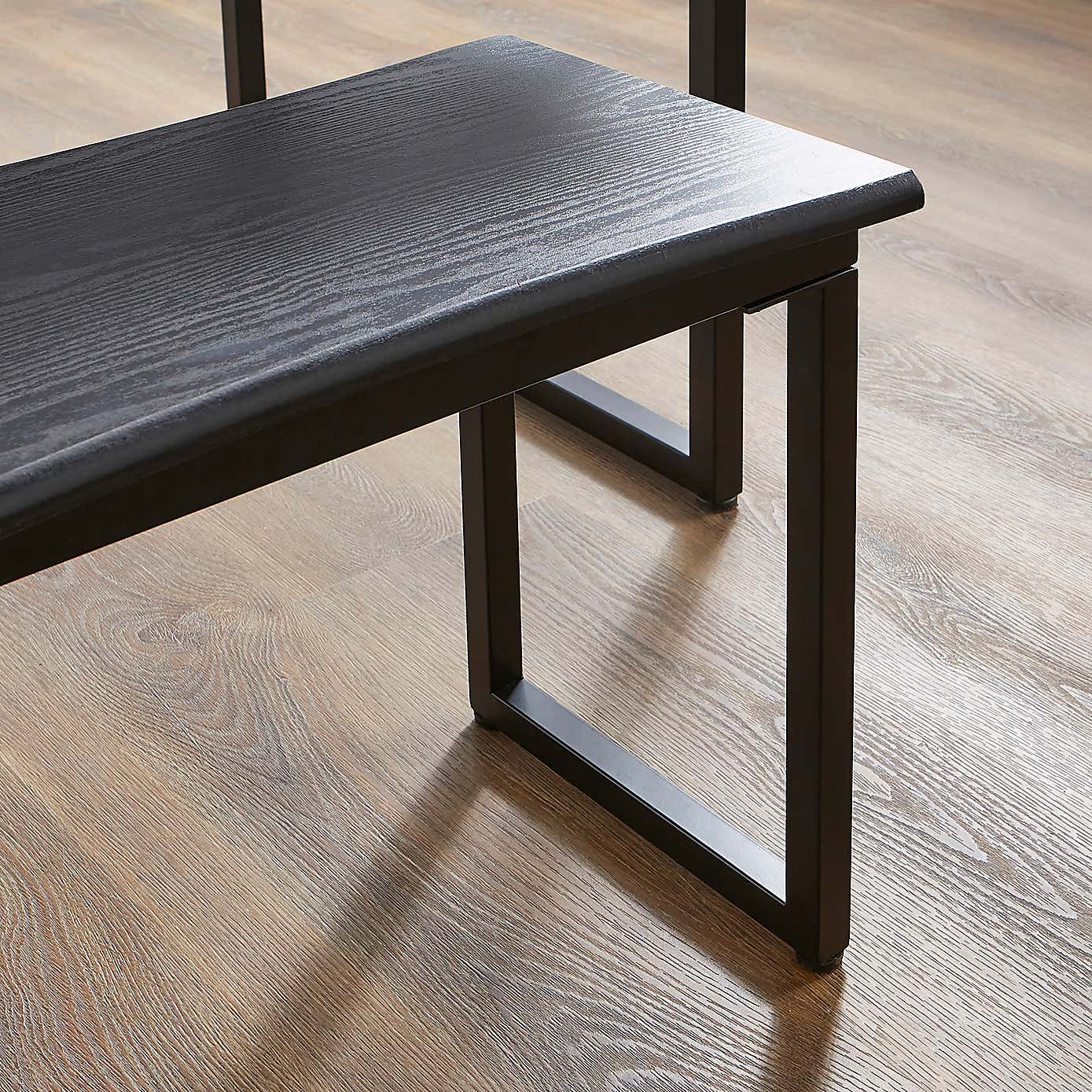 Ronan Wave Edge Dining Table and Bench Set