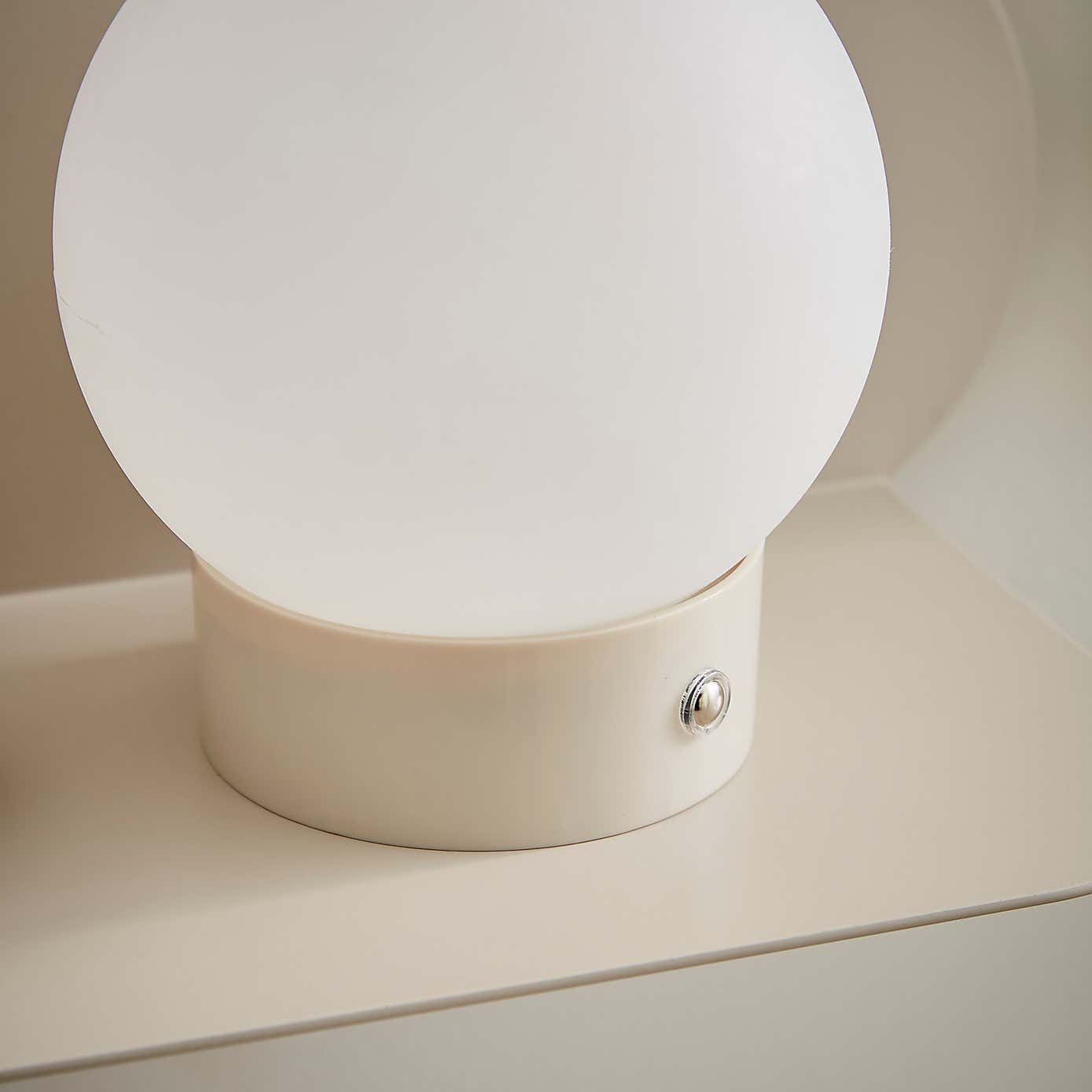 Rechargeable Touch Dimmable Wall Light with Cloud Shelf