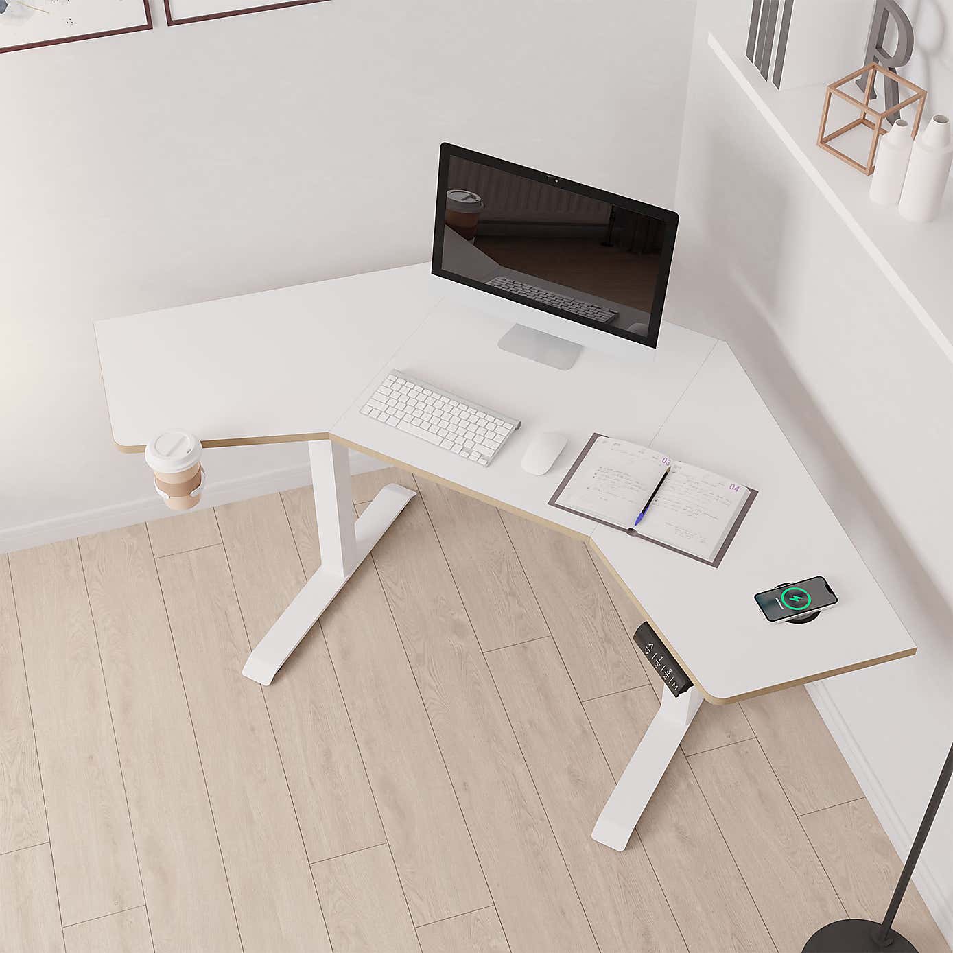 Gino Corner Height Adjustable Desk