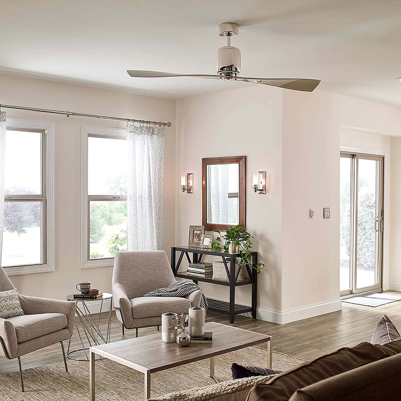 Kichler Ferron Ceiling Fan & Remote, 152cm