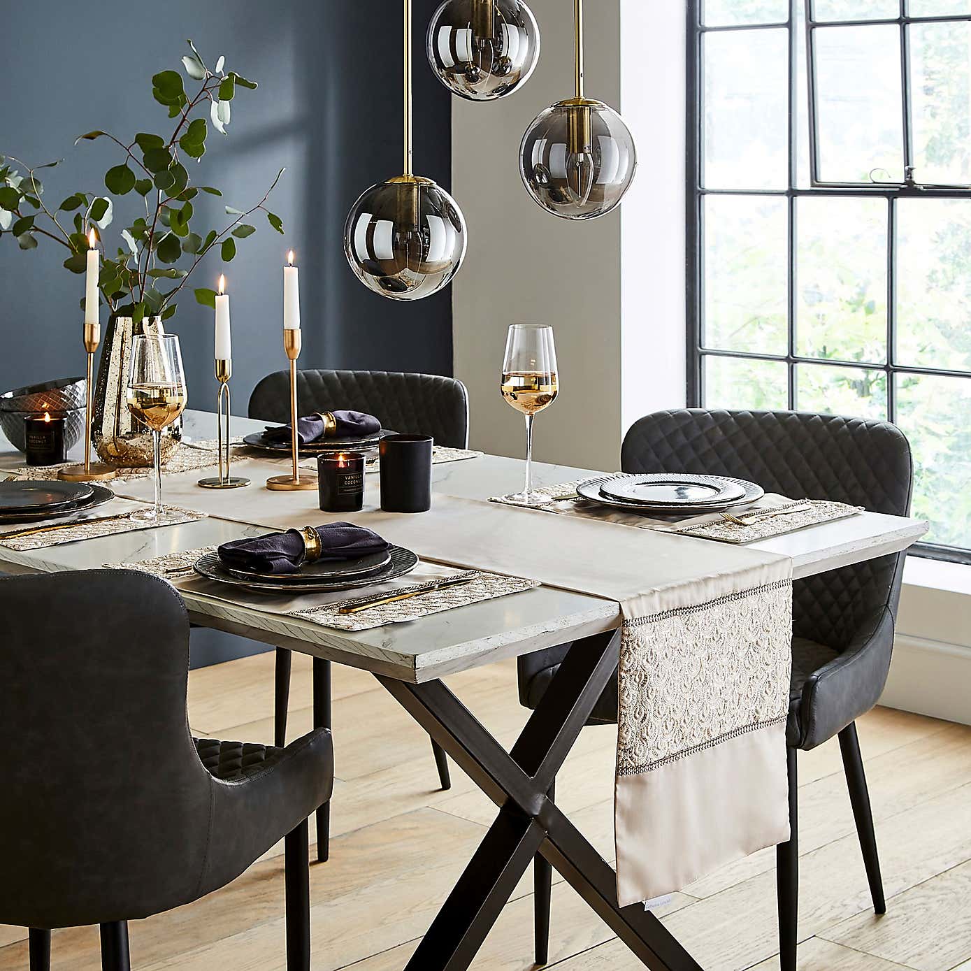 Catherine Lansfield Deco Sequin Table Runner