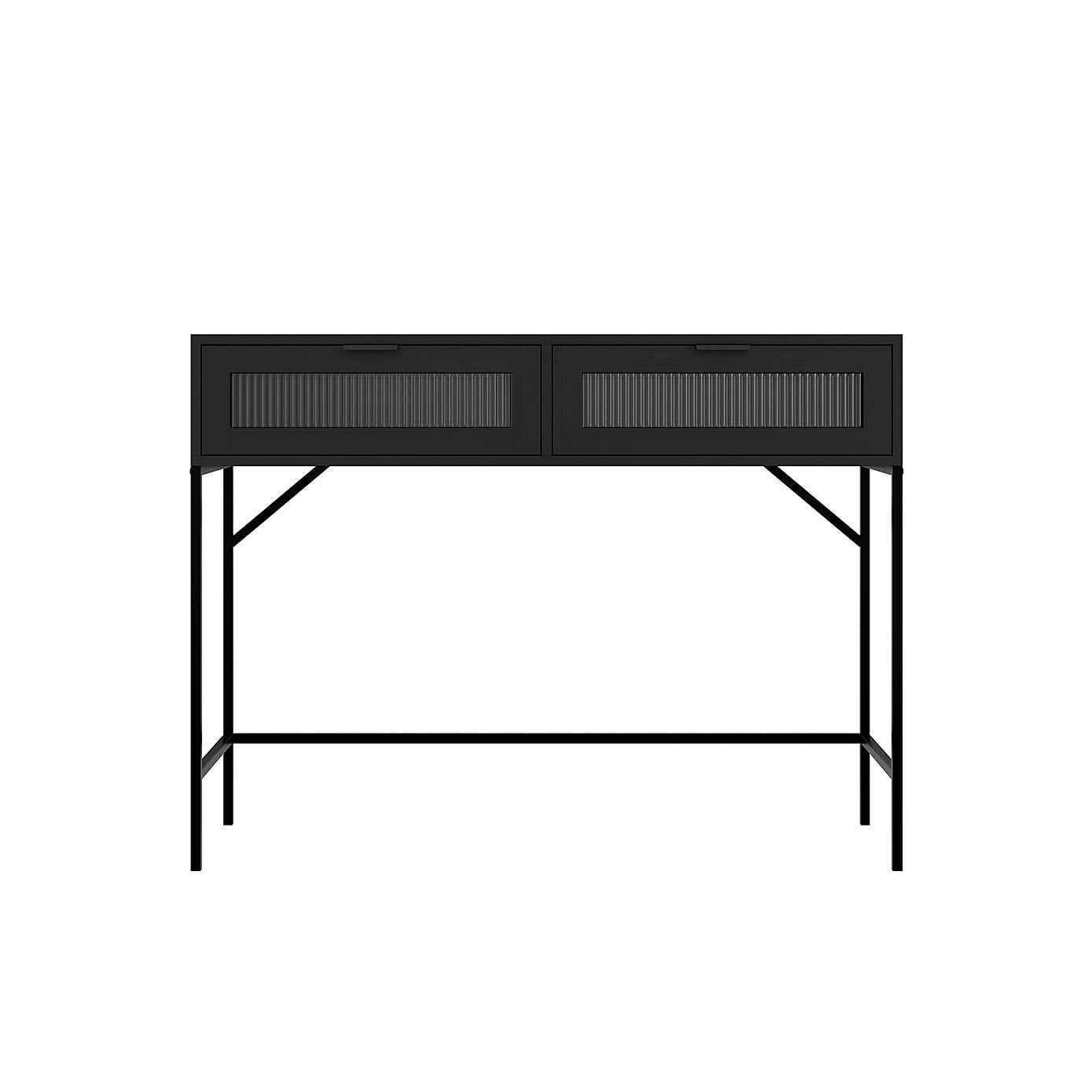 Lincoln Console Table, Matte Black
