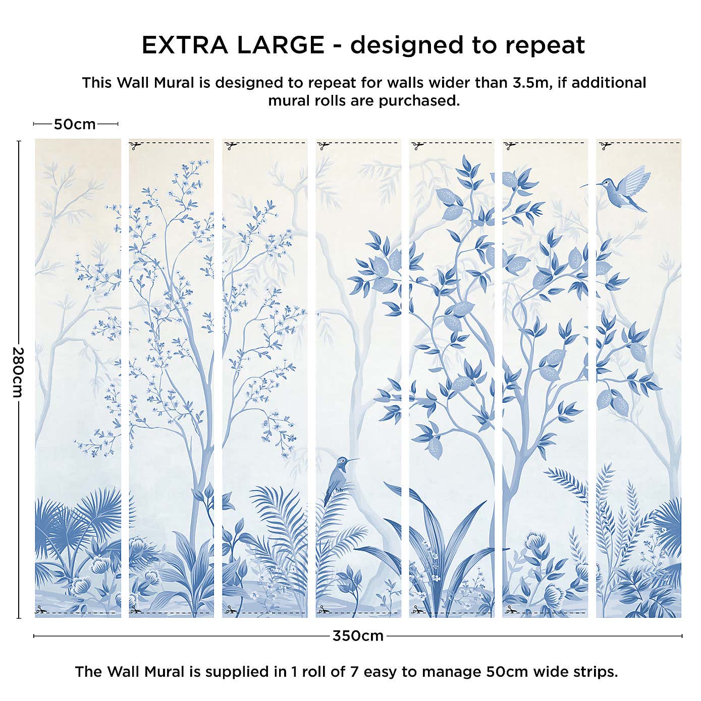 Archive Tree Blue Mural