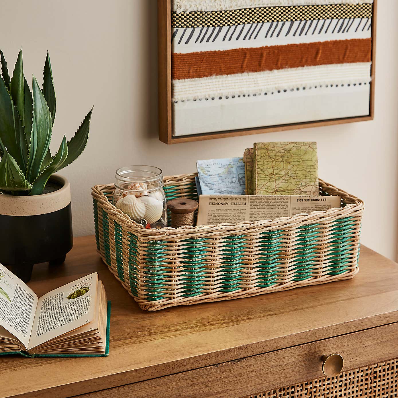 Woven Rattan Tray