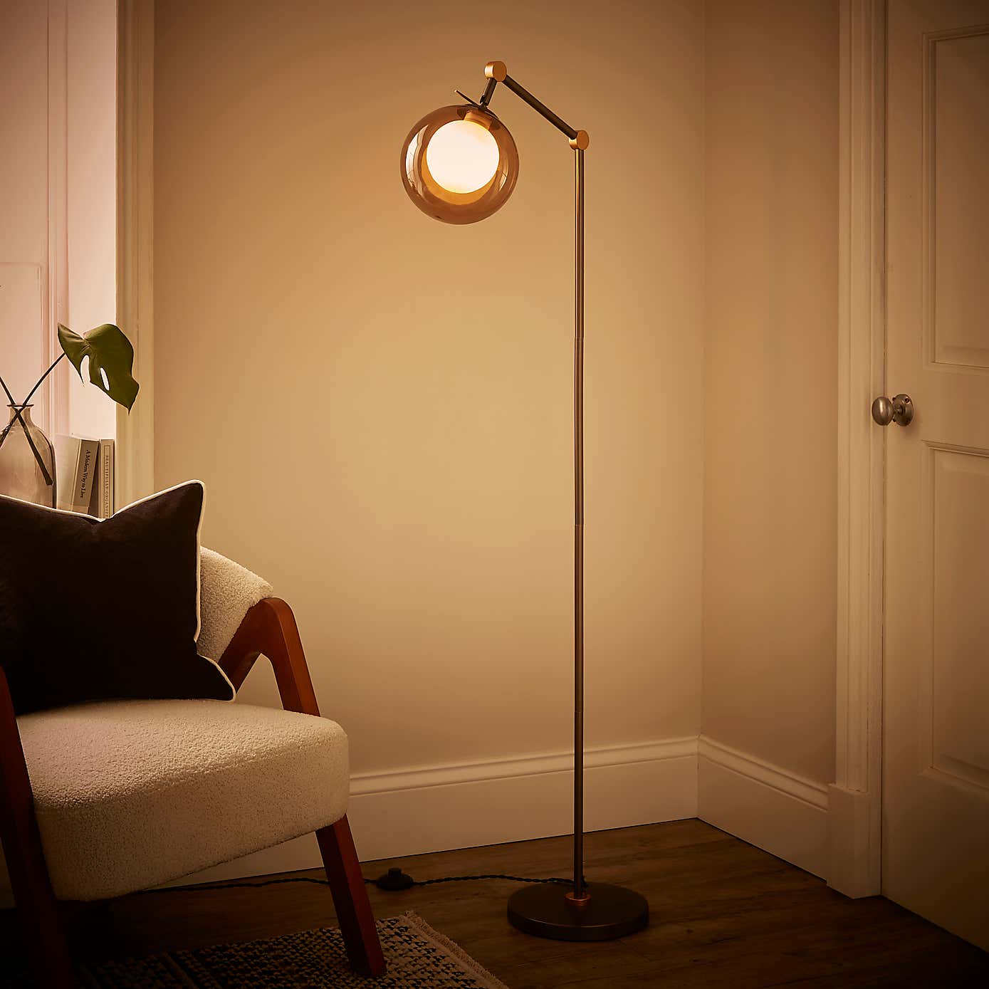 Molecular Industrial Metal Floor Lamp