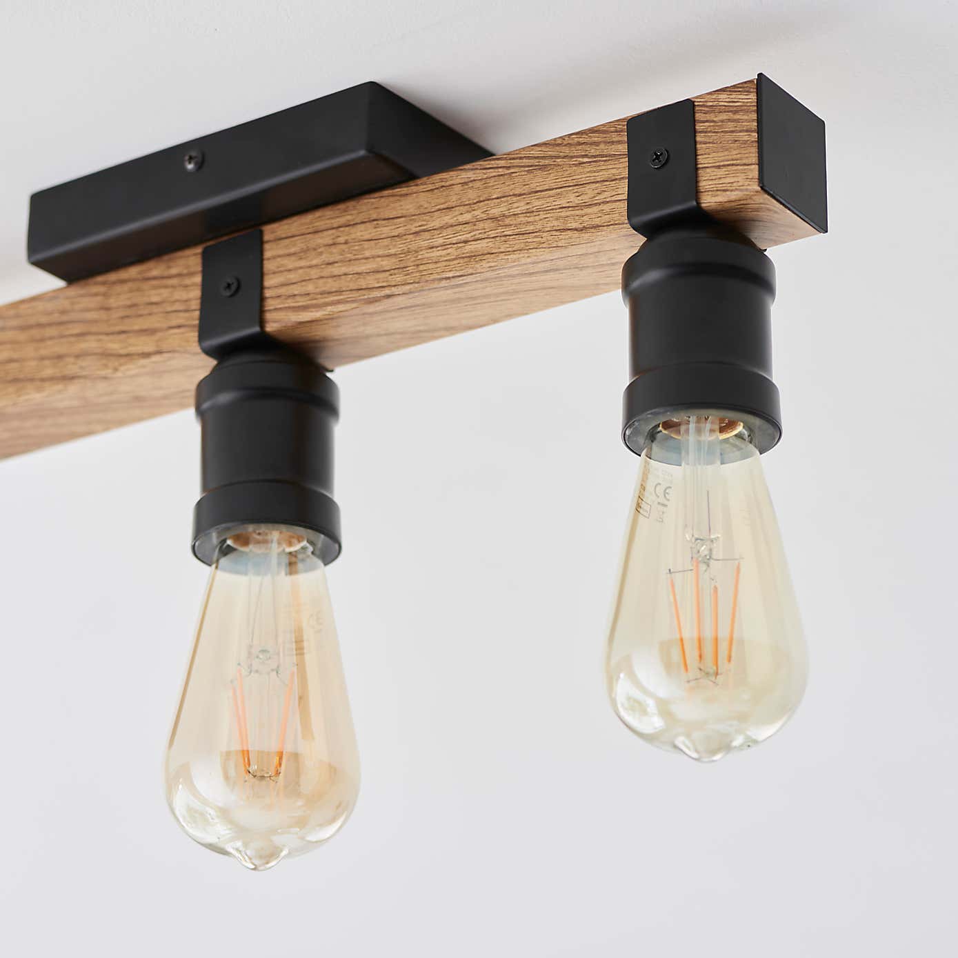 Fulton 3 Light Dimmable Bathroom Semi Flush Ceiling Light