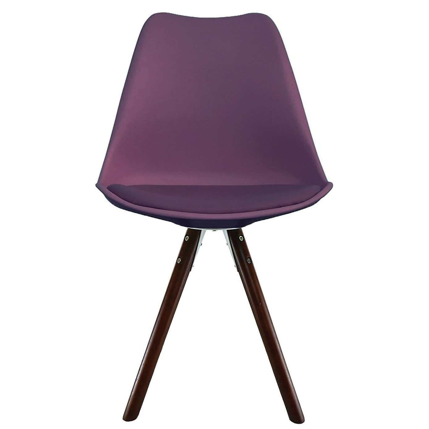 Fusion Living Soho Plastic Dining Chair with Pyramid Legs