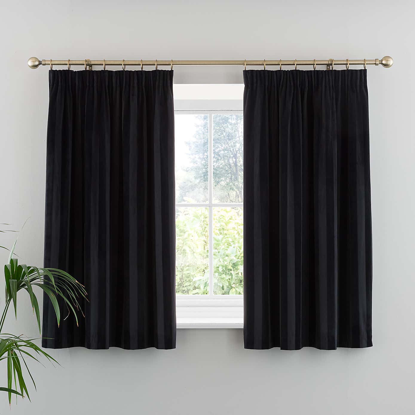 Milford Stripe Pencil Pleat Curtains