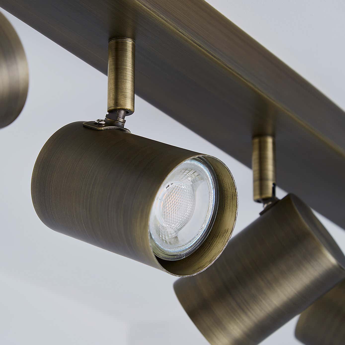 Newark 4 Light Antique Bronze Spotlight Bar