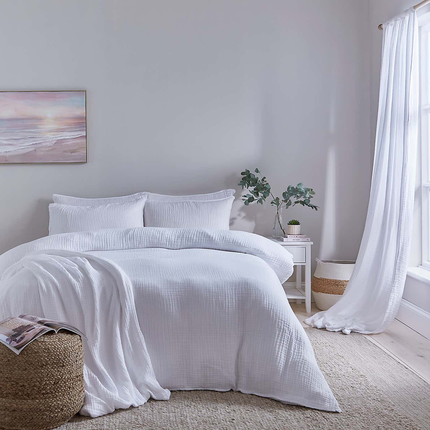 Cotton Muslin Duvet Cover Set