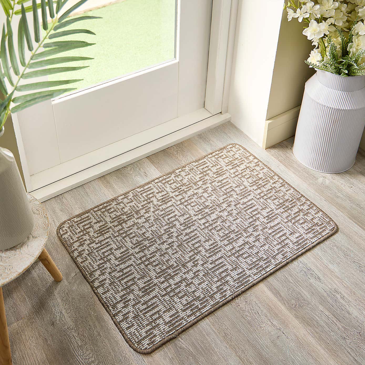 Marvel Boucle Grid Washable Doormat
