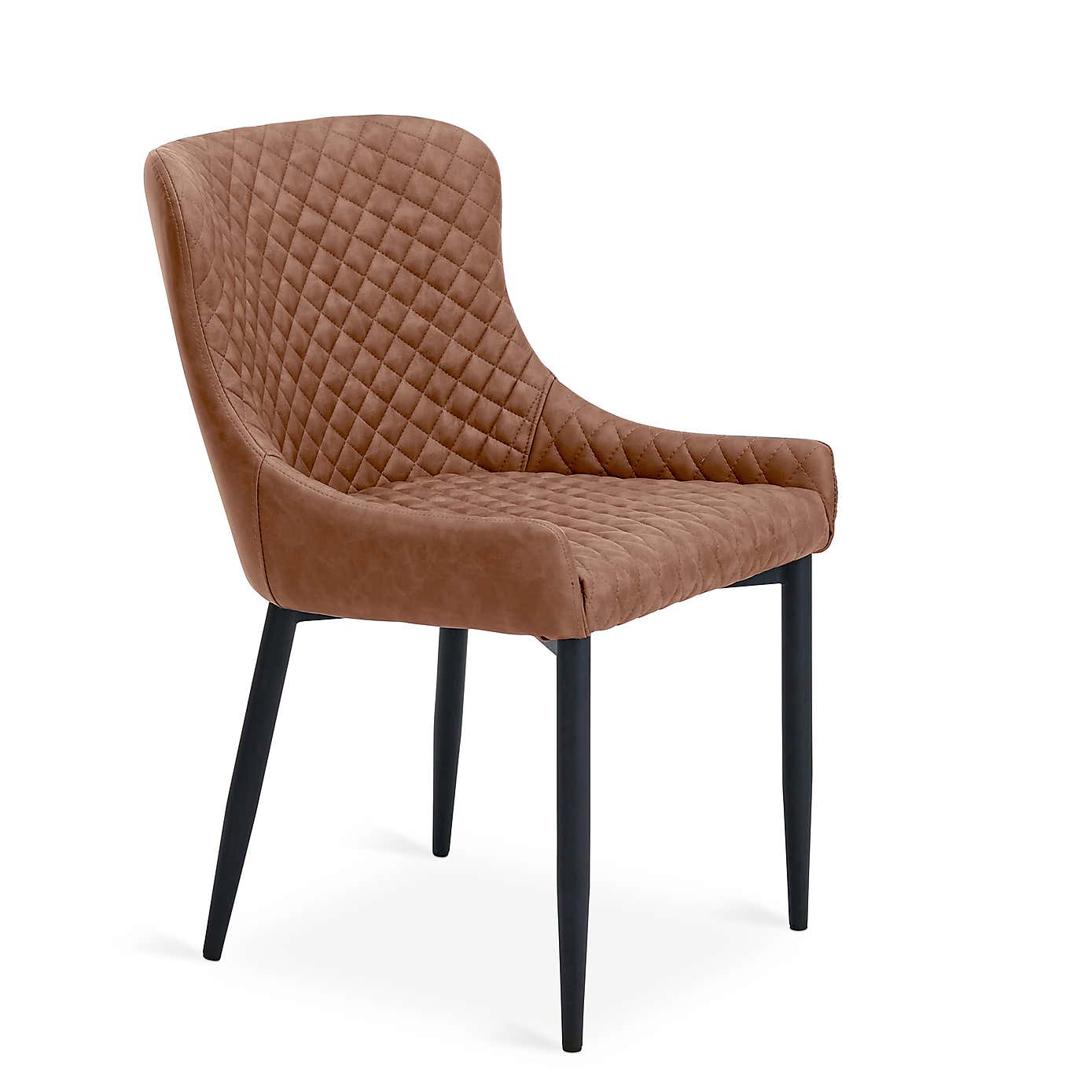 Set of 2 Montreal Dining Chairs, Faux Leather