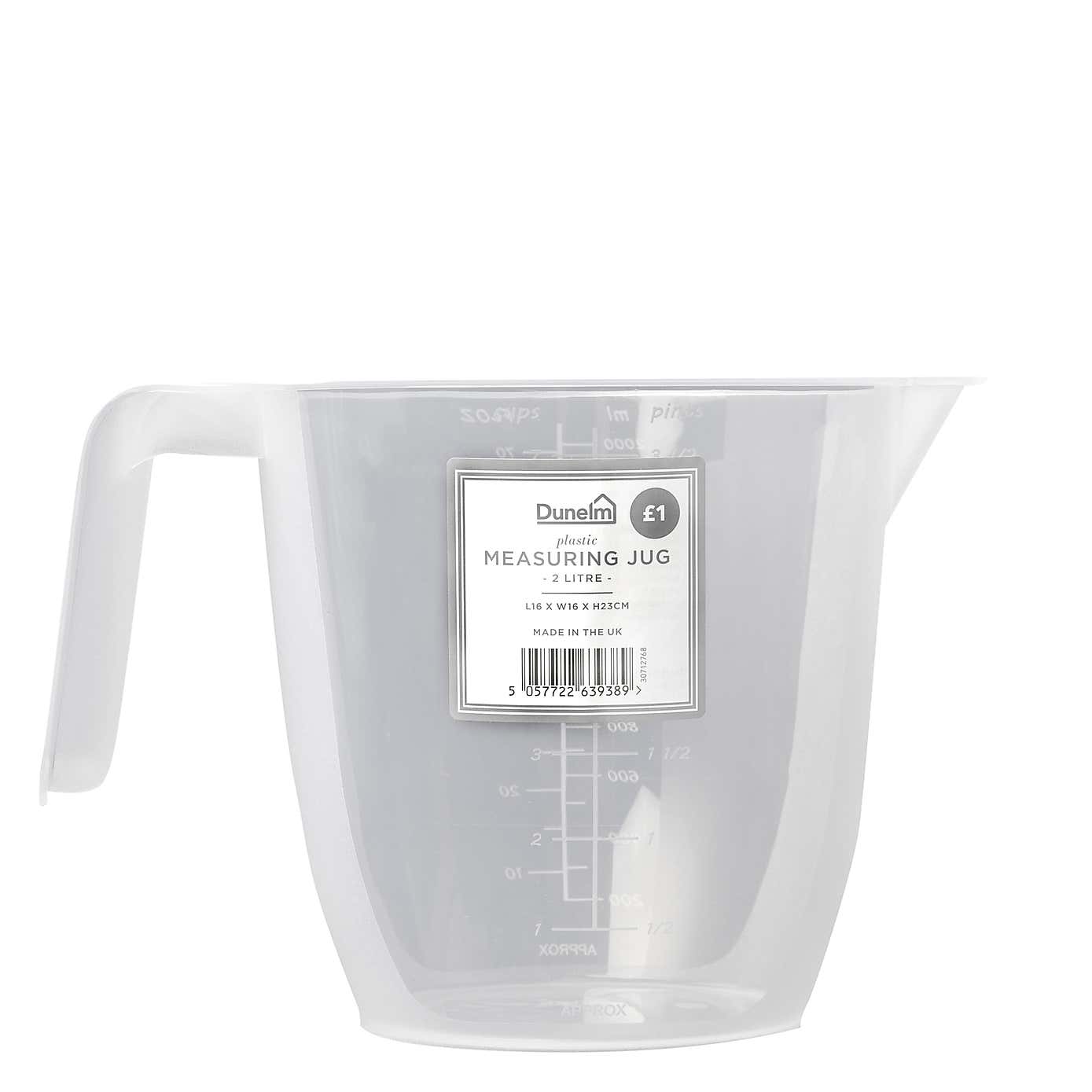 Dunelm Plastic 1L Measuring Jug