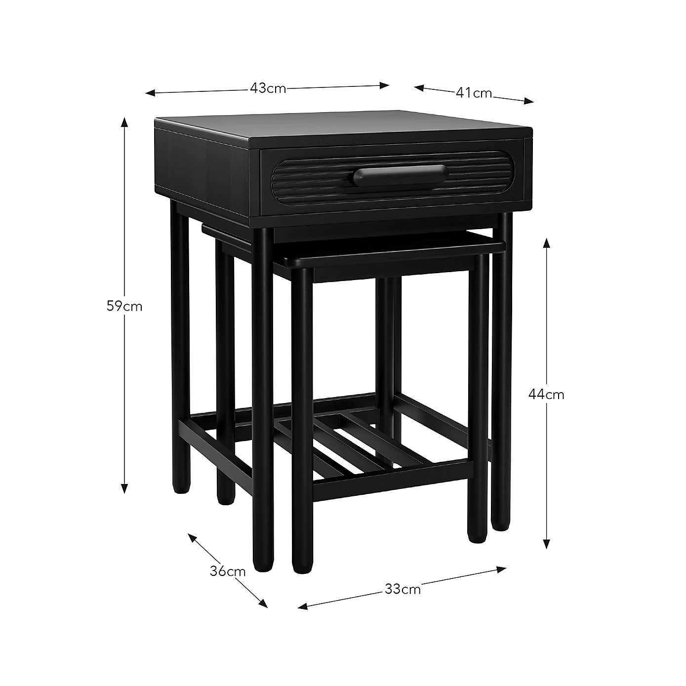 Khari Nesting Side Tables, Mango Wood