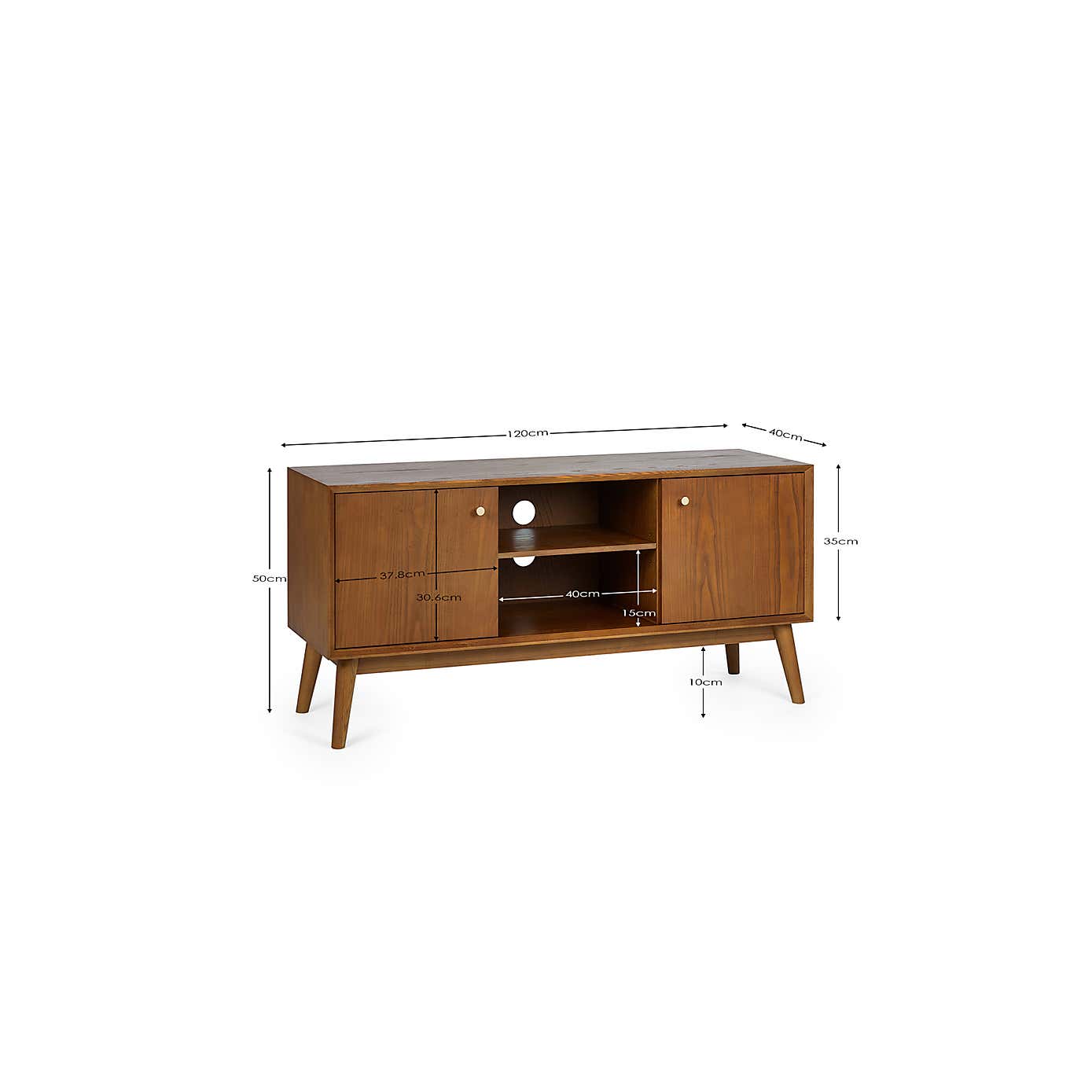 Lowry Standard TV Unit for TVs up to 50"