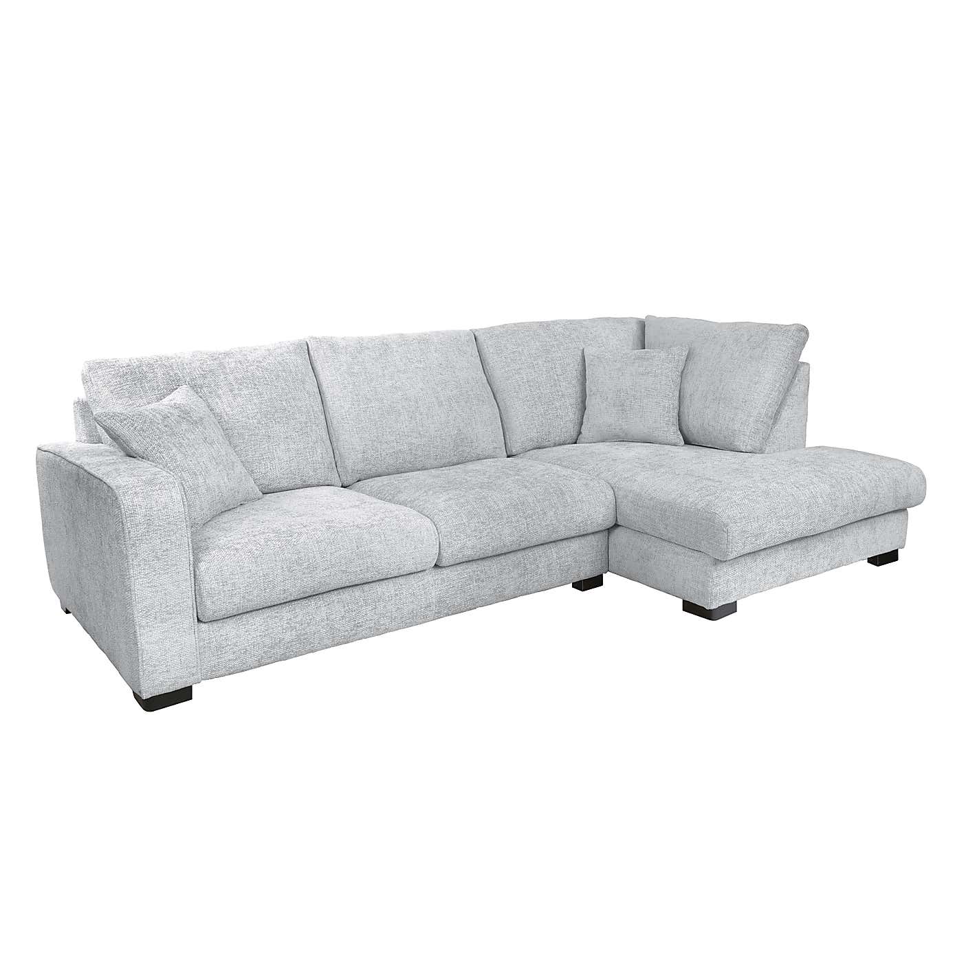 Carson Chunky Chenille Right Hand Corner Sofa