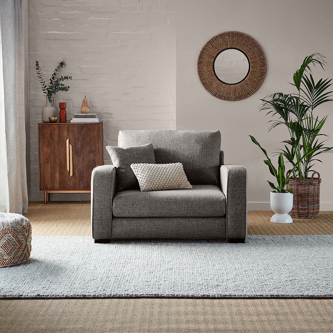 Carson Chunky Multi Weave Snuggle Chair