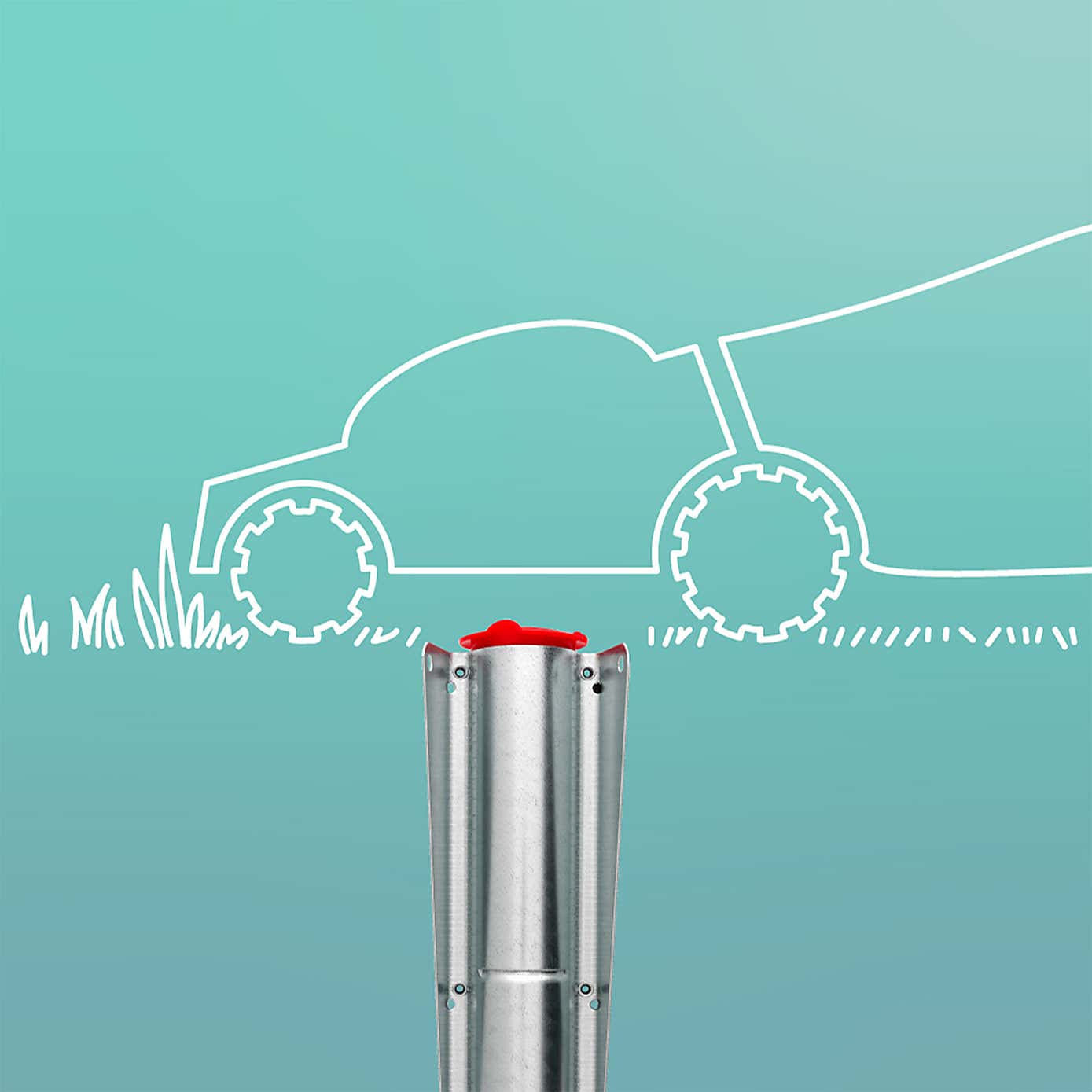 Brabantia Lift O Matic 40m Rotary Clothes Airer