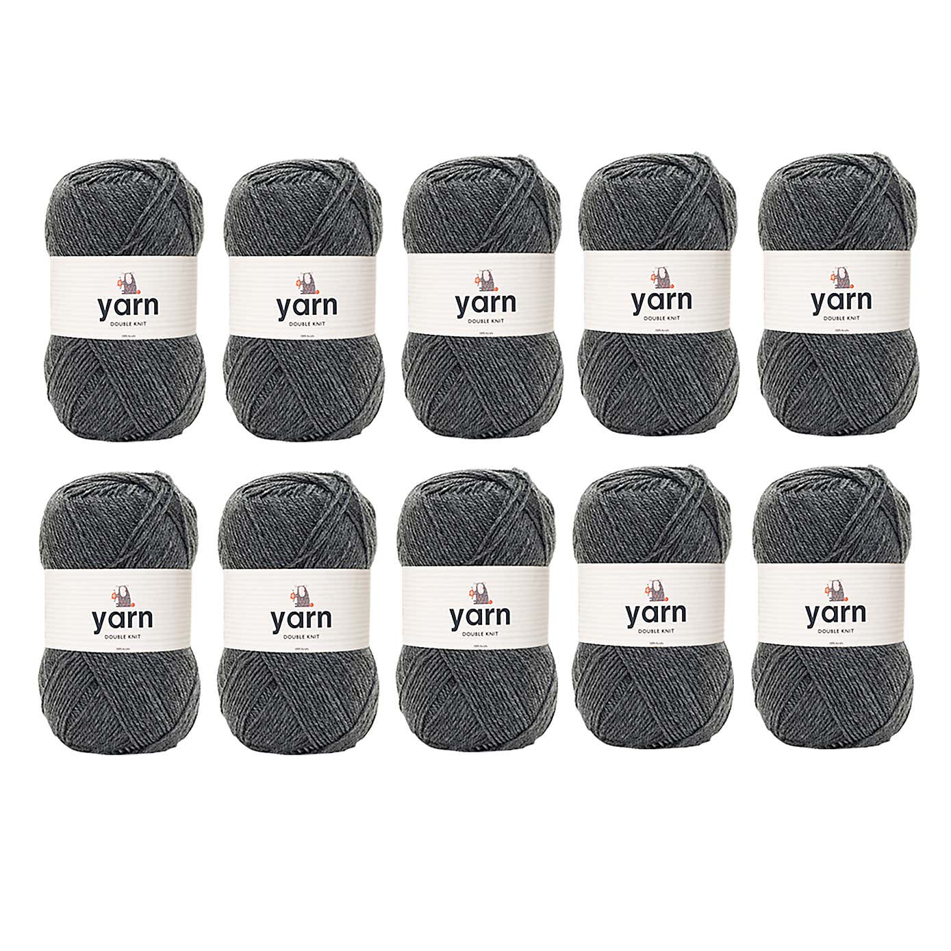 Pack of 10 DK Yarn 100g Balls